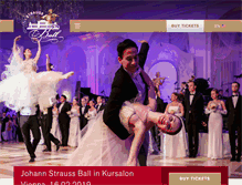 Tablet Screenshot of johannstraussball.com